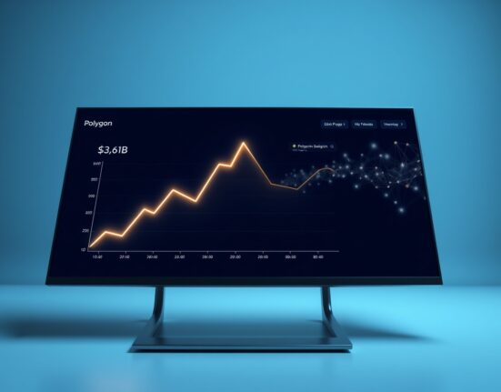 Data visualization showing Polygon's stablecoin supply reaching a record high of $3.6 billion.