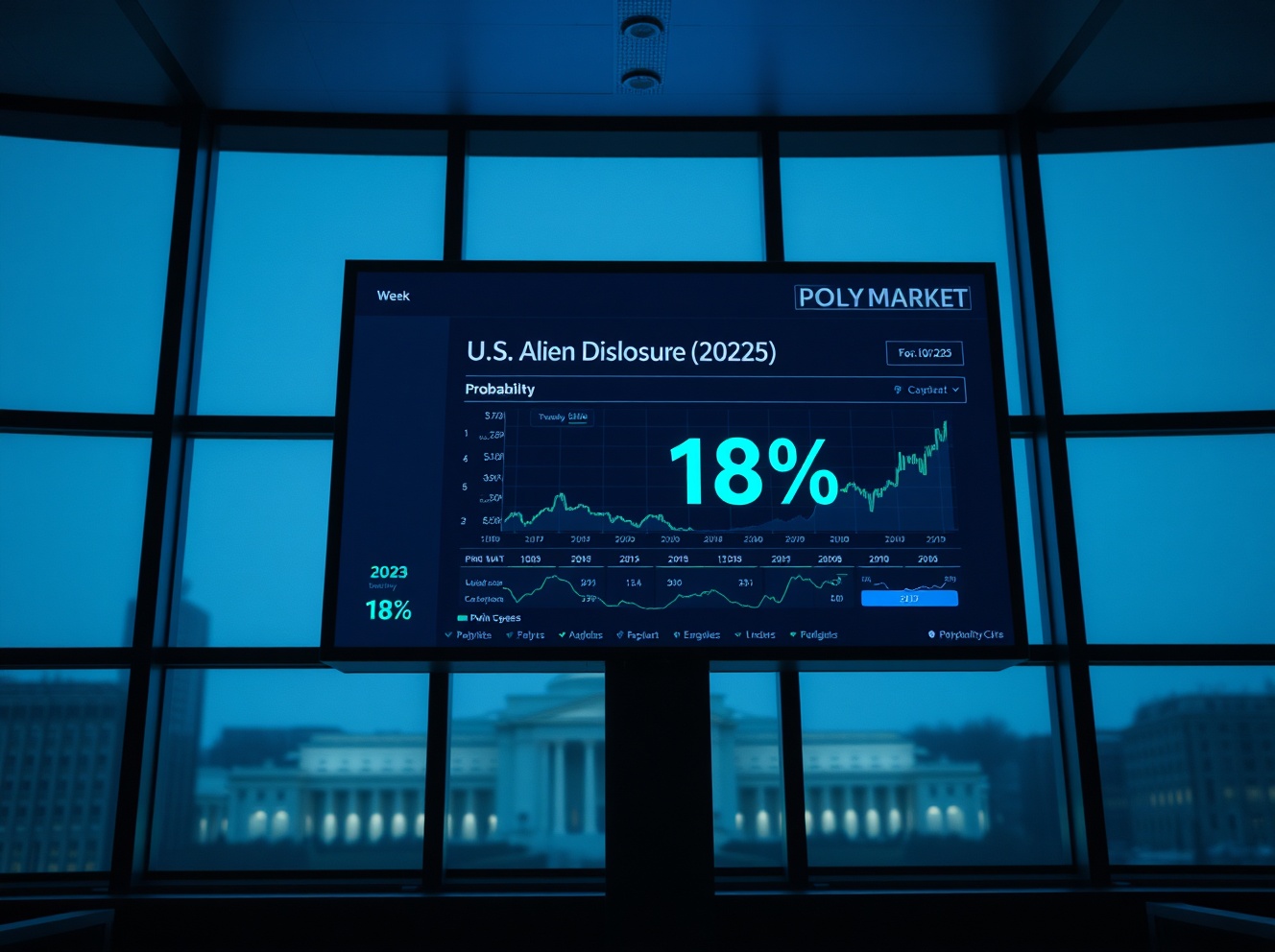 Polymarket Traders See 18% Chance of U.S. Alien Disclosure This Year After Pentagon UAP Release