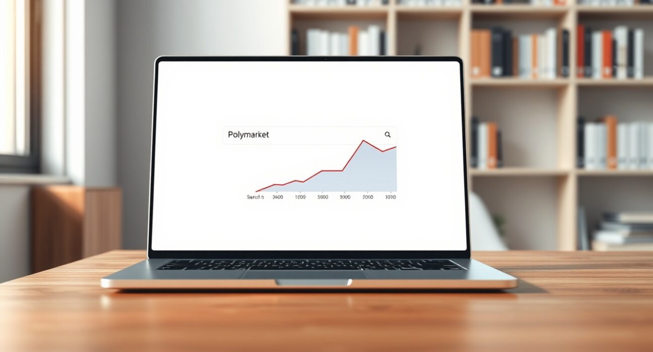 Polymarket Google search trend showing record high interest for three consecutive months.