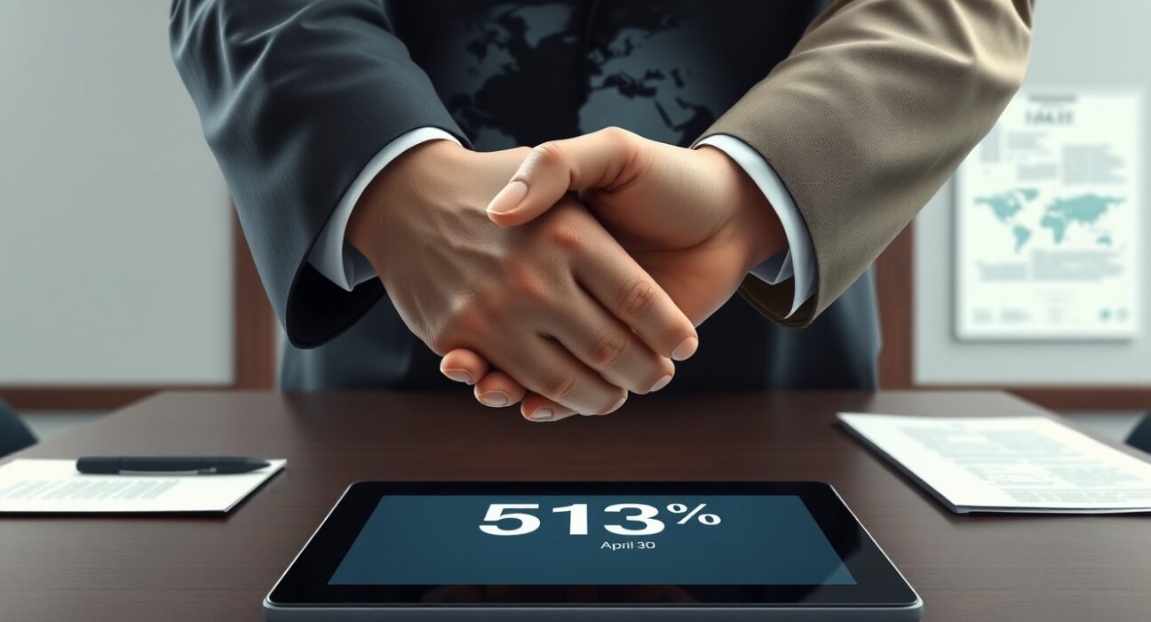 Polymarket prediction of Iran ceasefire deal with symbolic handshake and calendar deadline