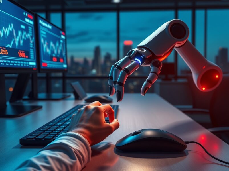 Polymarket users lose money as automated bots dominate profits in a Bloomberg study illustration