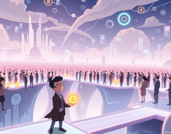 Visual metaphor for the extreme concentration of profits among a few Polymarket prediction traders.