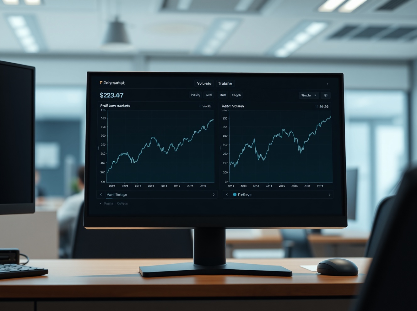 Polymarket logs first monthly volume drop since August 2025 as Kalshi surges ahead