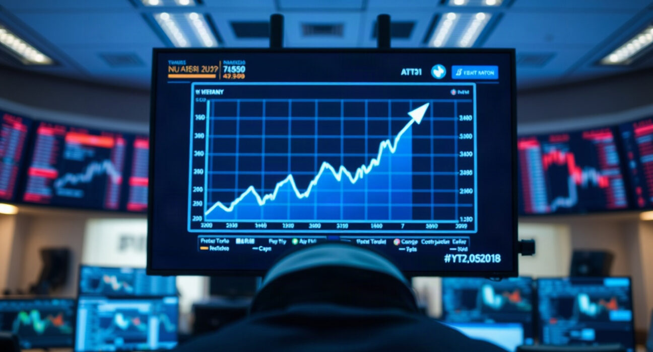 Trading dashboard showing rising chart for PONS on Robinhood Chain