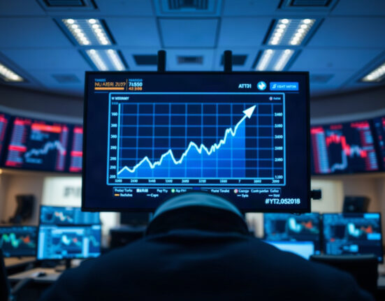 Trading dashboard showing rising chart for PONS on Robinhood Chain