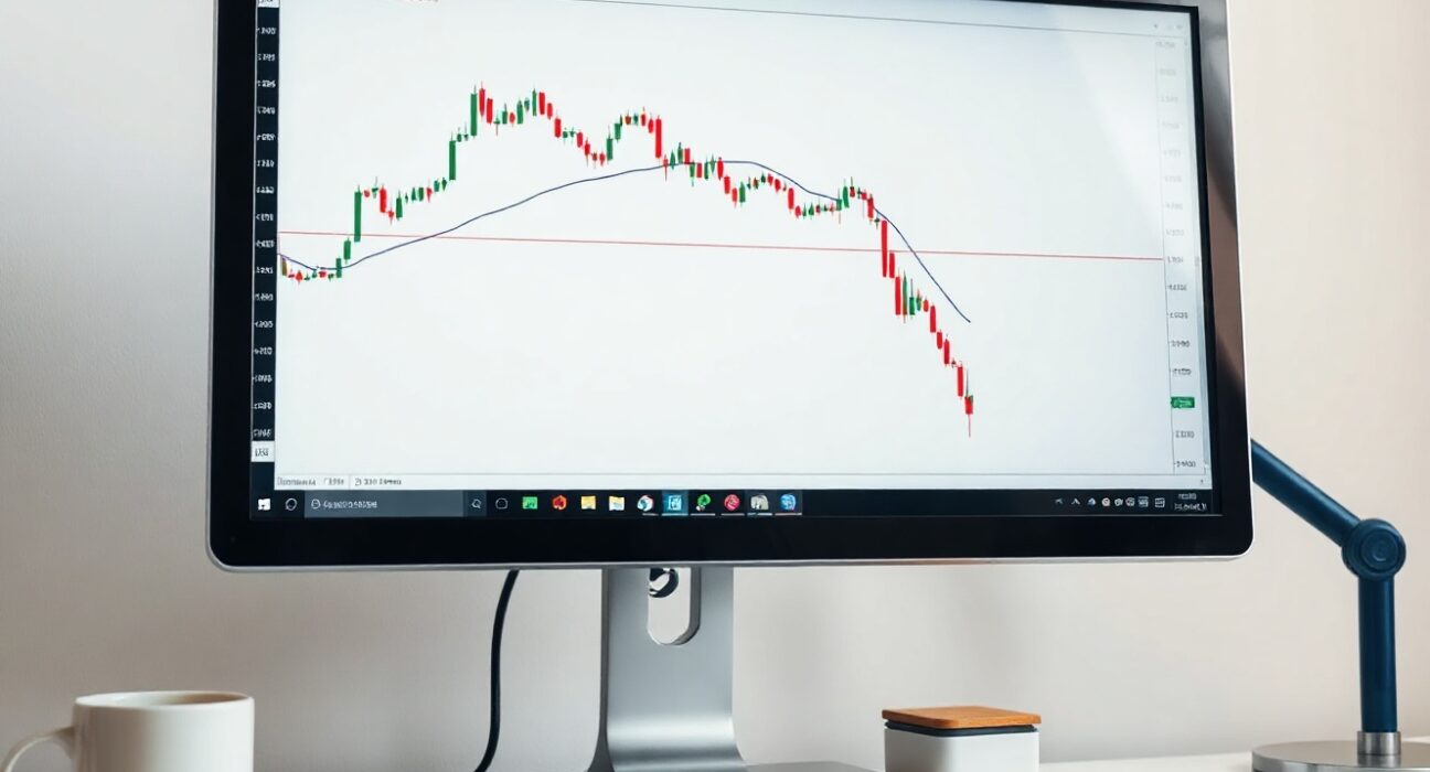 GBP/USD chart showing decline after UK Manufacturing PMI revision