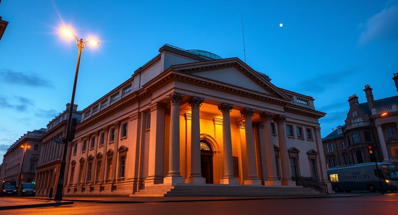 The Bank of England building ahead of a critical monetary policy meeting on interest rates.