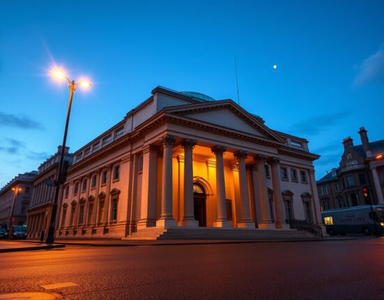 The Bank of England building ahead of a critical monetary policy meeting on interest rates.