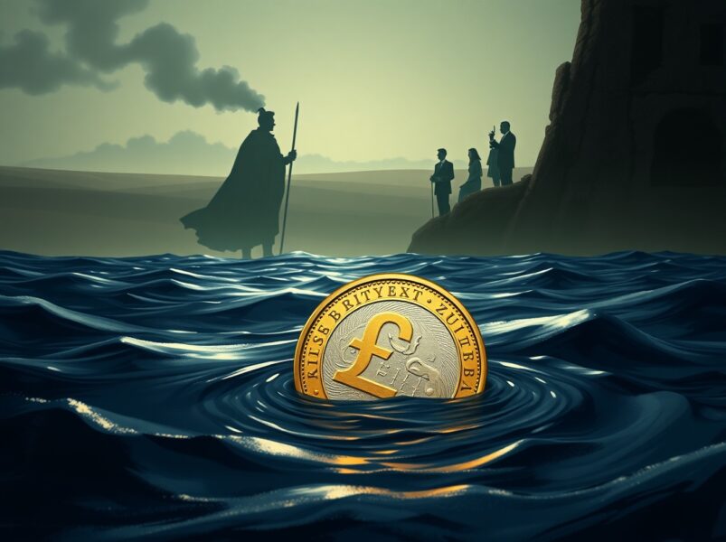 Pound Sterling declines against the US dollar due to Middle East tensions and UK political uncertainty in 2025.