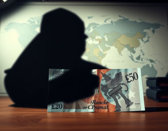 British Pound Sterling under threat from Hormuz Strait blockade fears impacting currency markets.