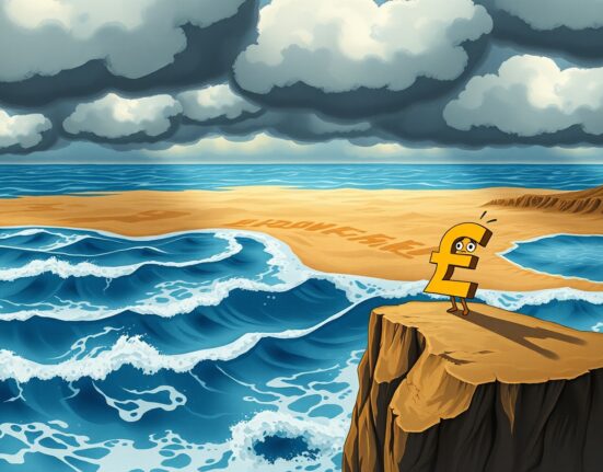 British pound currency declines due to Middle East geopolitical tensions affecting forex markets