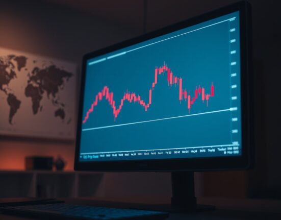 GBP/USD forex chart showing a sharp decline as geopolitical tensions impact currency markets.