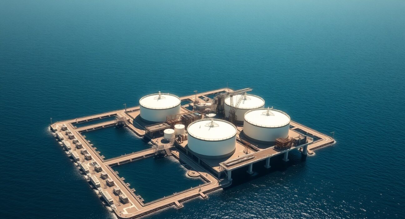 Kharg Island oil terminal as US prepares military operation impacting Pound Sterling.
