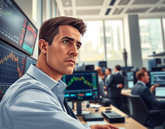 Trader analyzes GBP/USD forex chart showing pound sterling movement against US dollar