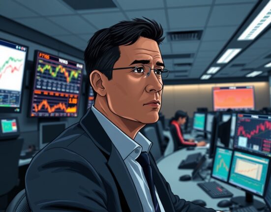 Financial trader analyzes Pound Sterling charts ahead of central bank policy decisions.