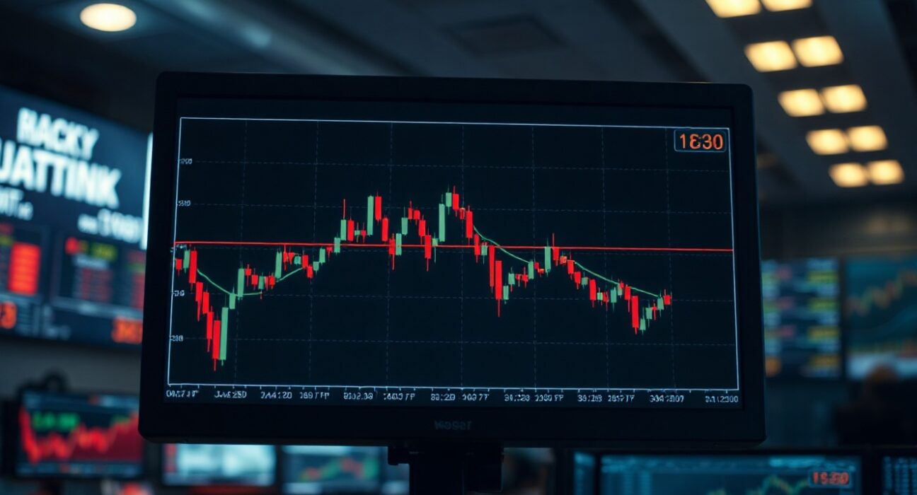 Close-up of a trading chart showing GBP/USD price action stalling at a key resistance level.