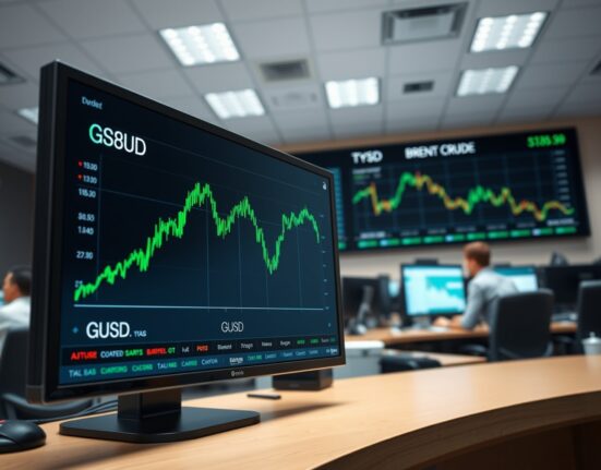 Analysis of Pound Sterling's rise on trading terminal as oil price sentiment improves.