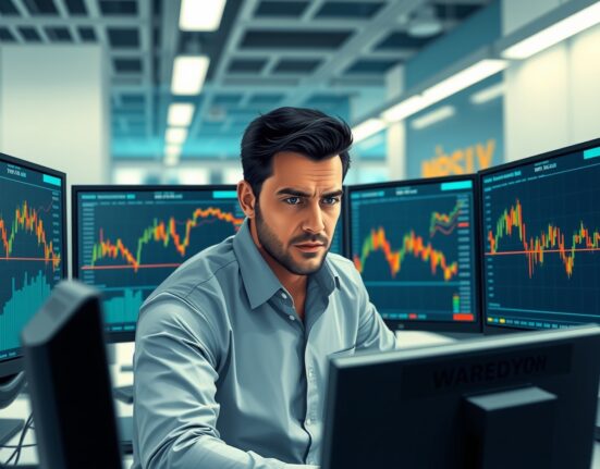 Financial analyst monitoring GBP/USD exchange rate falling to 1.3300 amid Middle East conflict news.