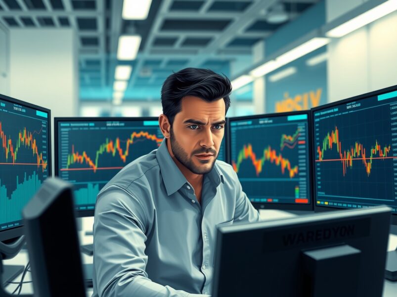 Financial analyst monitoring GBP/USD exchange rate falling to 1.3300 amid Middle East conflict news.