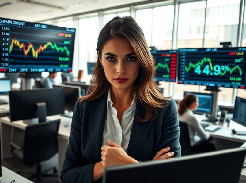 Pound Sterling Surges as UK Unemployment Rate Plummets to 4.9%