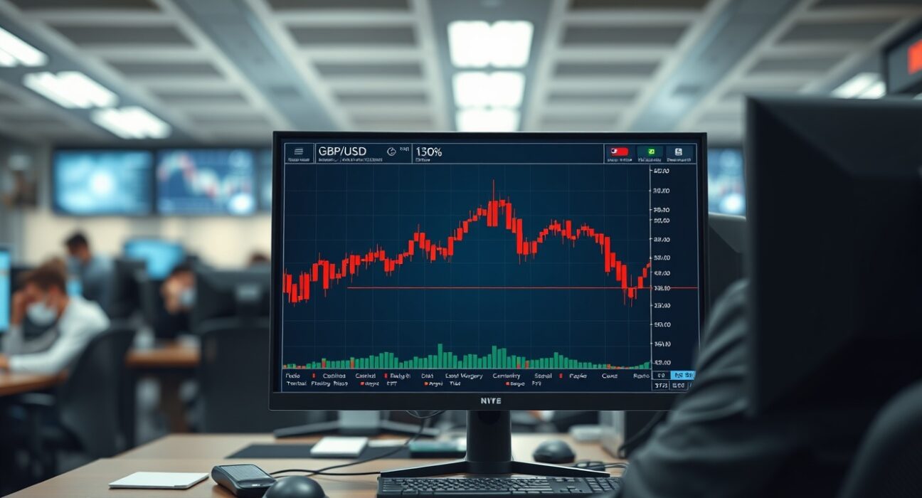 Pound Sterling forex chart analysis showing decline amid US-Iran negotiation speculation