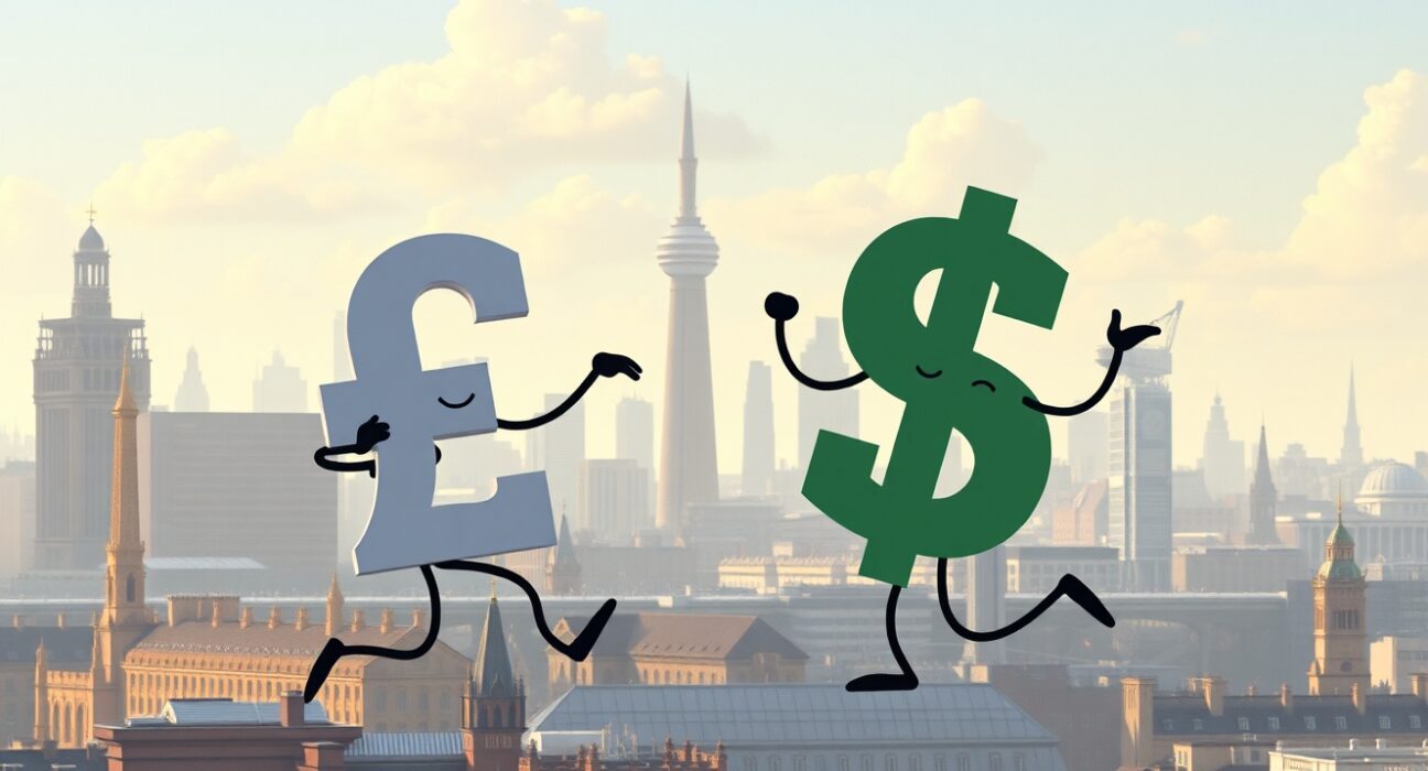 Pound Sterling volatility analysis against US Dollar as UK inflation cools with economic impact charts