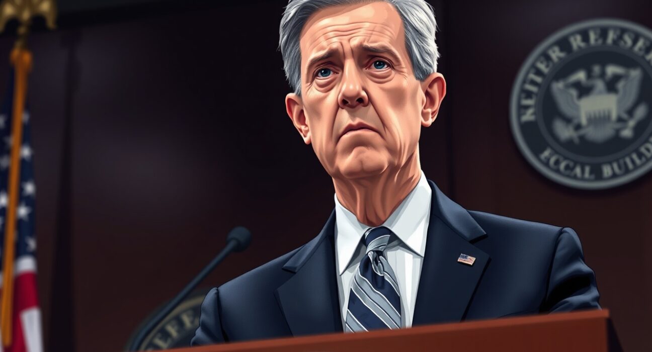 Fed Chair Jerome Powell delivers urgent economic warning at press conference, highlighting current situation more urgent than March crisis.