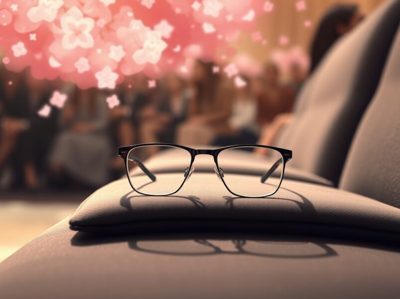 Concept of Prada Meta AI glasses merging high fashion with artificial intelligence technology