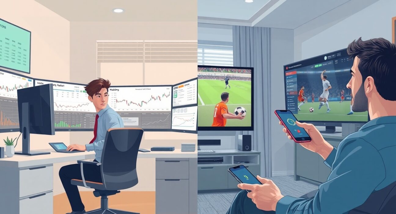 Comparison between prediction market trading losses and sports betting outcomes showing retail investor challenges