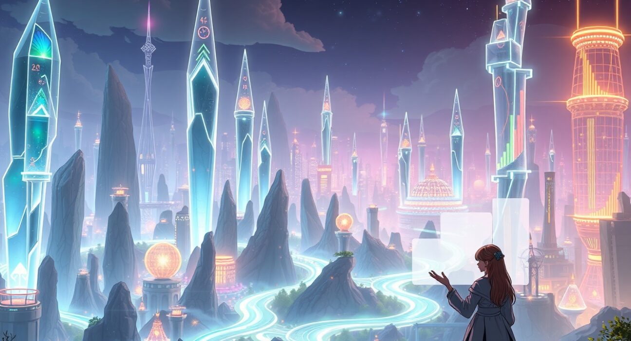 Record prediction market volume surge in January 2025 visualized as flowing data.