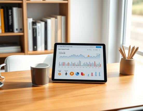 Modern retirement portfolio dashboard showing cryptocurrency integration for IRA accounts on Public platform