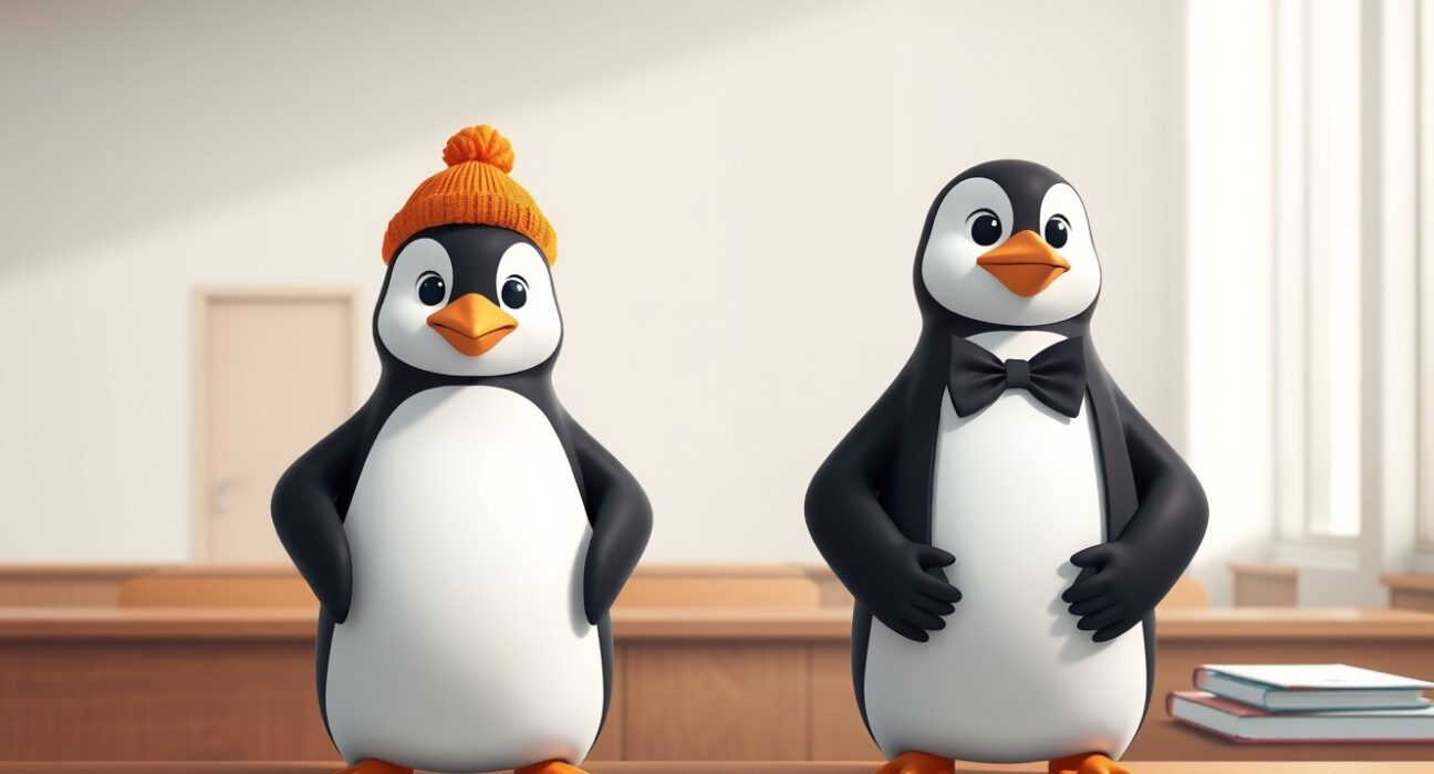 Legal confrontation between Pudgy Penguins NFT character and Original Penguin brand mascot in trademark dispute