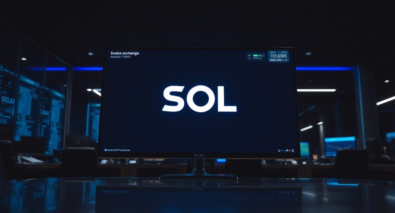 Pump.fun deposits SOL to Kraken exchange, showing Solana logo on a trading screen.