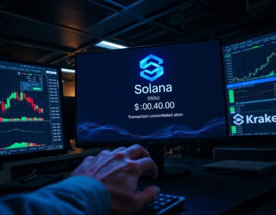 On-chain analyst monitor showing Pump.fun depositing 122,500 SOL to Kraken exchange