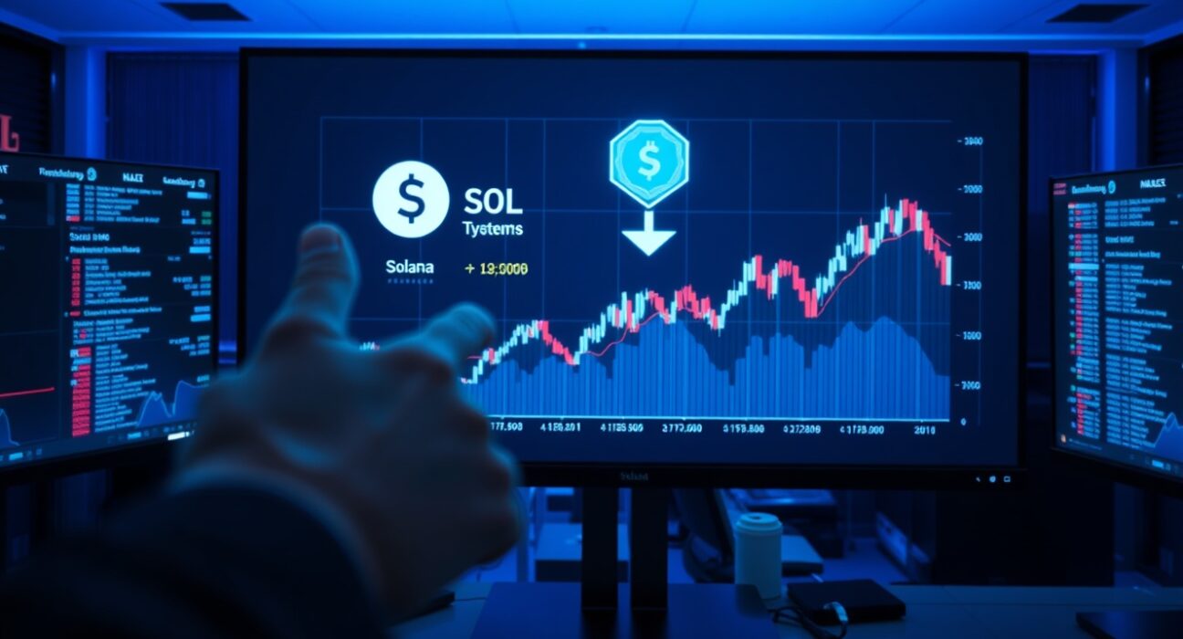 Analyst looking at Solana blockchain transaction screen showing SOL deposits to Kraken