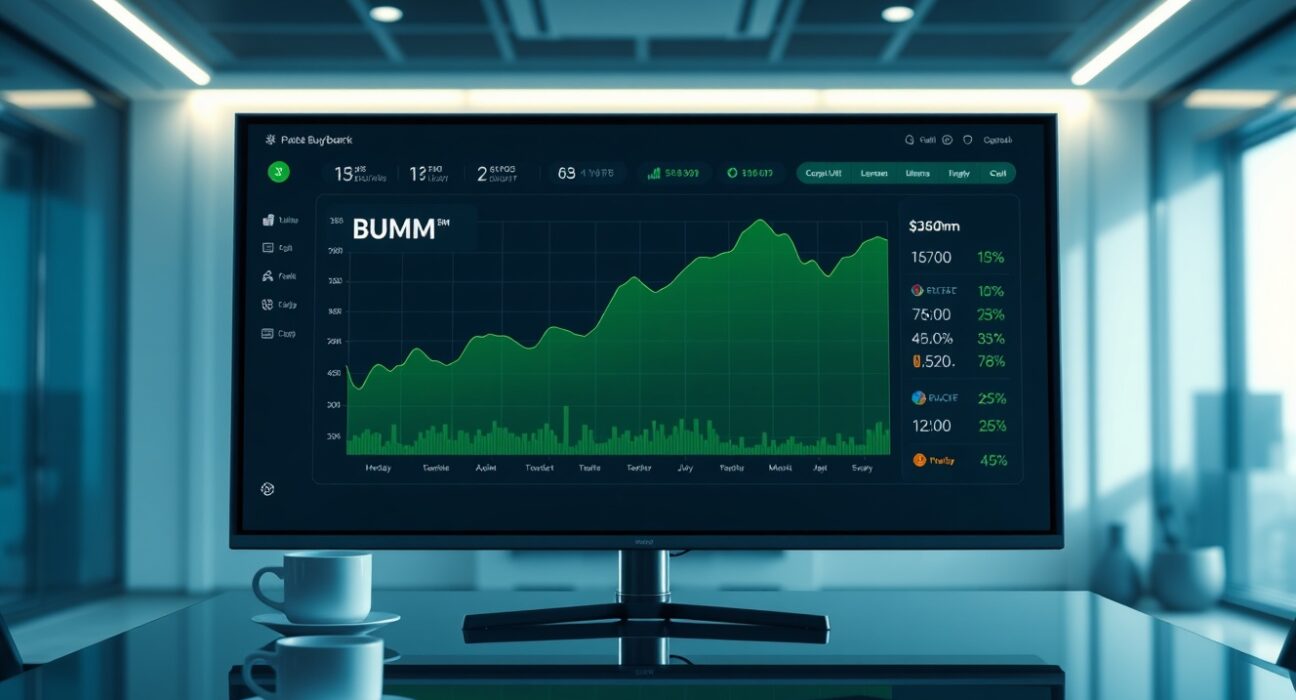 Pump.fun dashboard showing PUMP token buyback data representing 35.5% of circulating supply