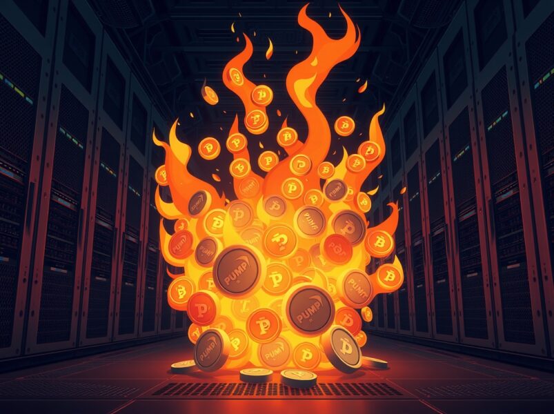Pump.fun token burn event destroys 128.2 billion PUMP tokens worth $233 million, reducing total supply.
