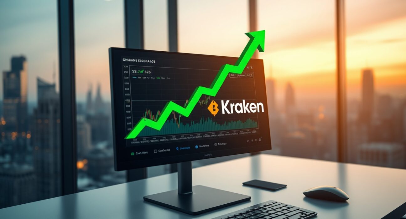 Pump.fun USDT deposit to Kraken exchange interface with cryptocurrency charts