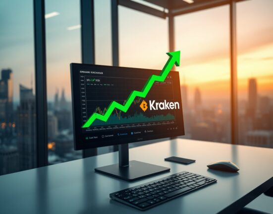 Pump.fun USDT deposit to Kraken exchange interface with cryptocurrency charts