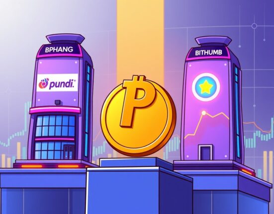 A cartoon illustration symbolizing the Pundi AI delisting from major exchanges, highlighting the impact on token holders.