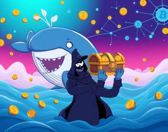 Mysterious PYUSD transfer depicted as whale moving digital treasure to unknown destination
