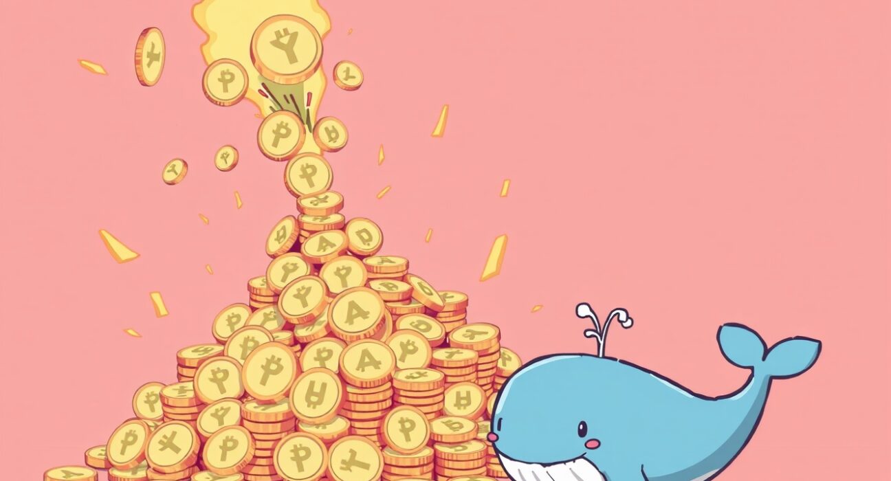 Cartoon illustration showing a large PYUSD token burn event, highlighting the impact of 600 million PYUSD vanishing.