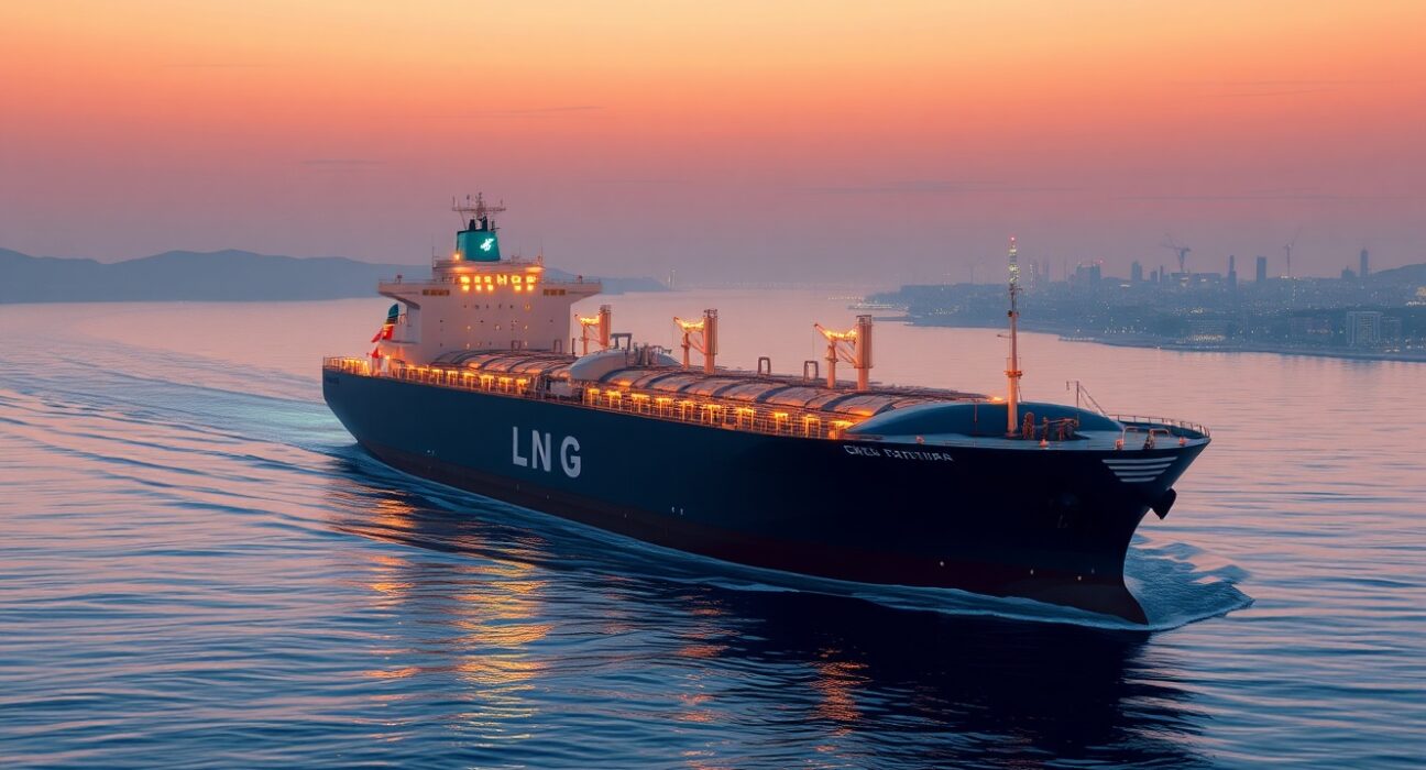 Analysis of Qatar LNG supply shock impacting European TTF gas benchmark prices and market volatility.