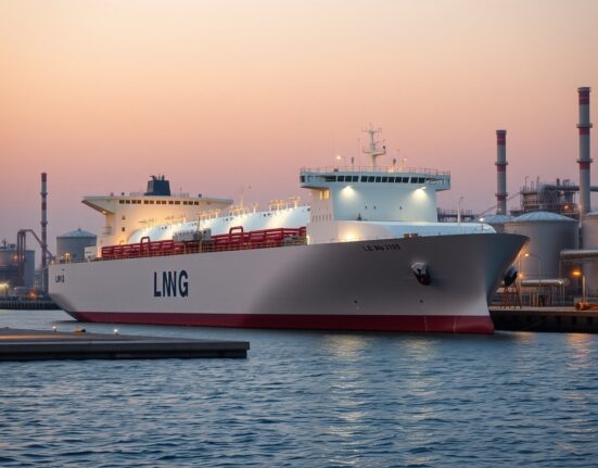 Qatar LNG carrier at Ras Laffan port during supply disruption crisis affecting global energy markets