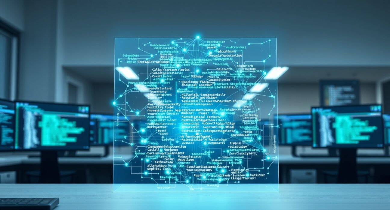AI code verification system analyzing and validating AI-generated software modules in a development environment