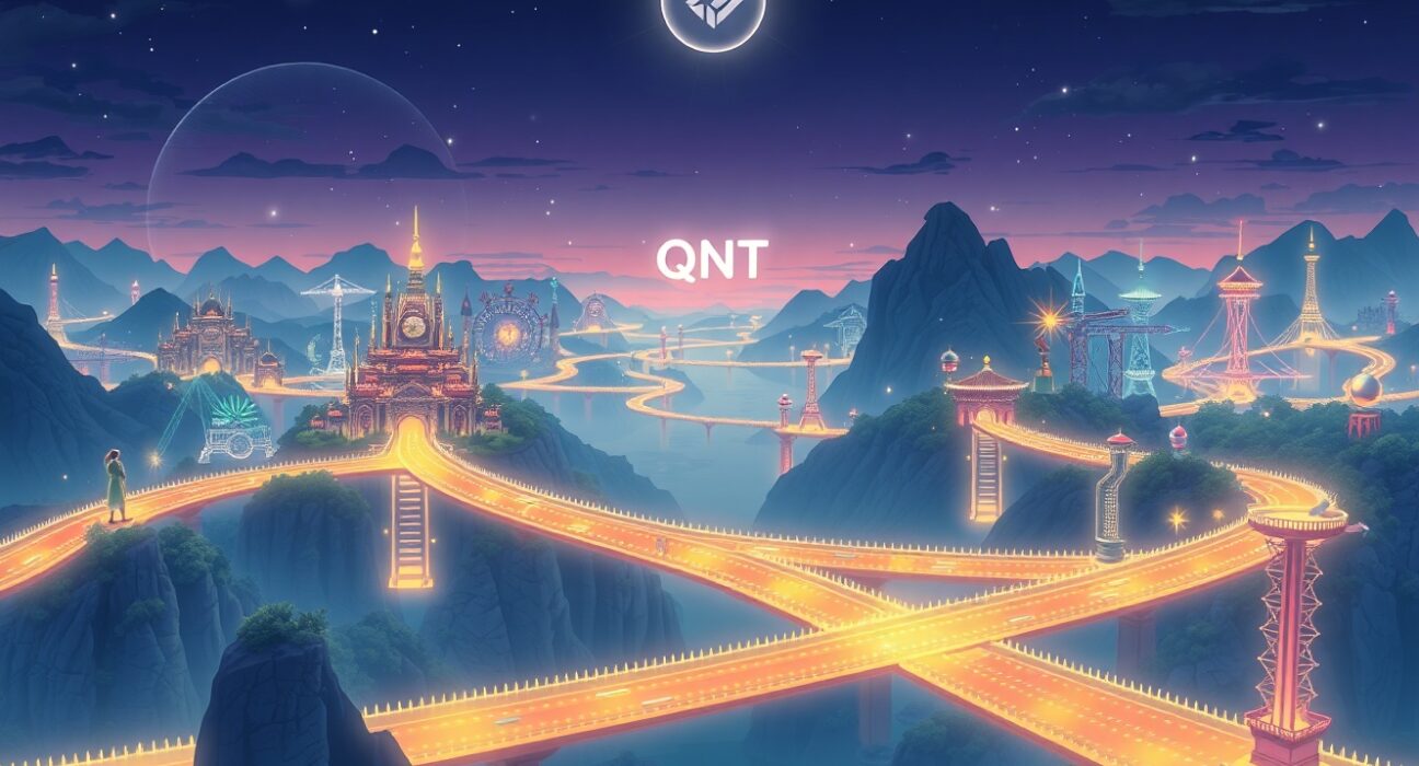 Quant (QNT) cryptocurrency's role in connecting diverse blockchain networks for future interoperability.