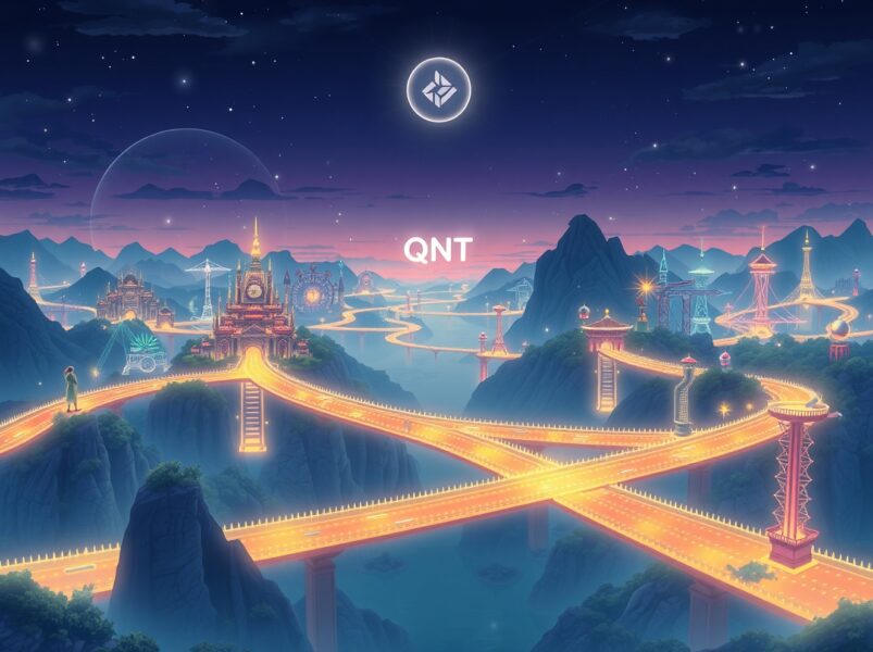 Quant (QNT) cryptocurrency's role in connecting diverse blockchain networks for future interoperability.