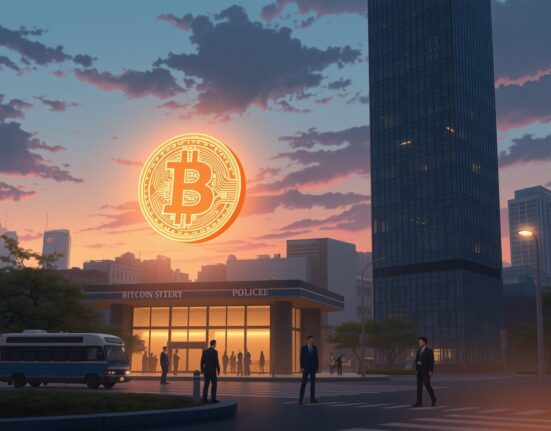 Queenbee Coin Bitcoin theft investigation scene in Seoul's Gangnam district