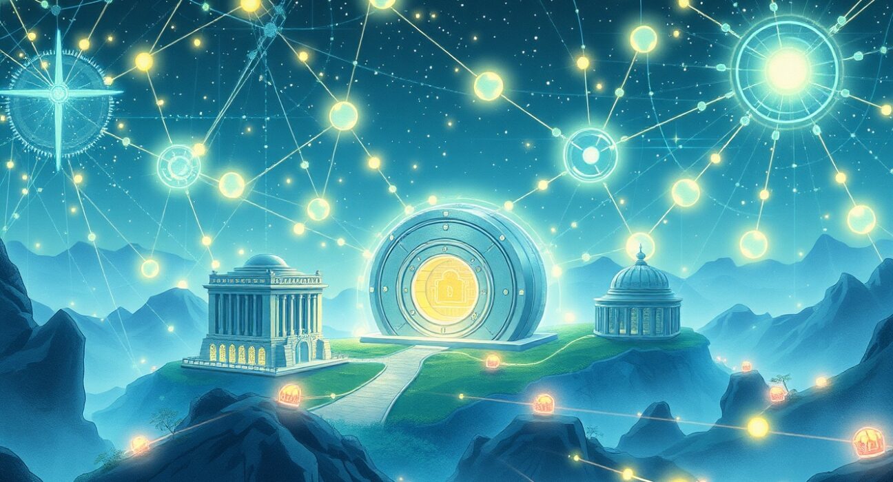 Rails Institutional-Grade Vaults integration with Stellar network for crypto derivatives trading infrastructure