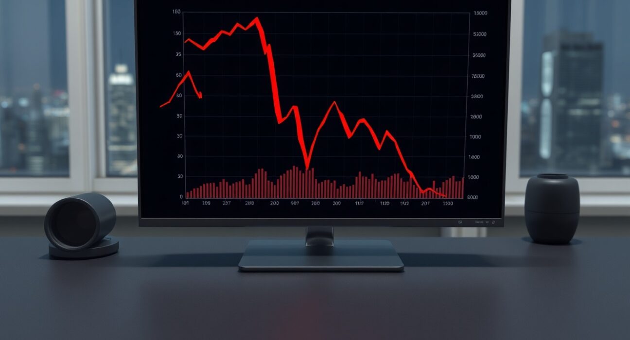 RAVE token price chart showing a sharp decline, representing the $28.67 million liquidation event.